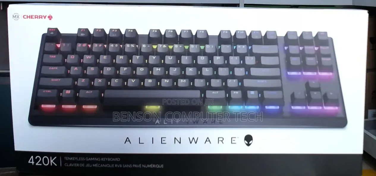 Alienware AW420K Tenkeyless (TKL) Gaming Keyboard.