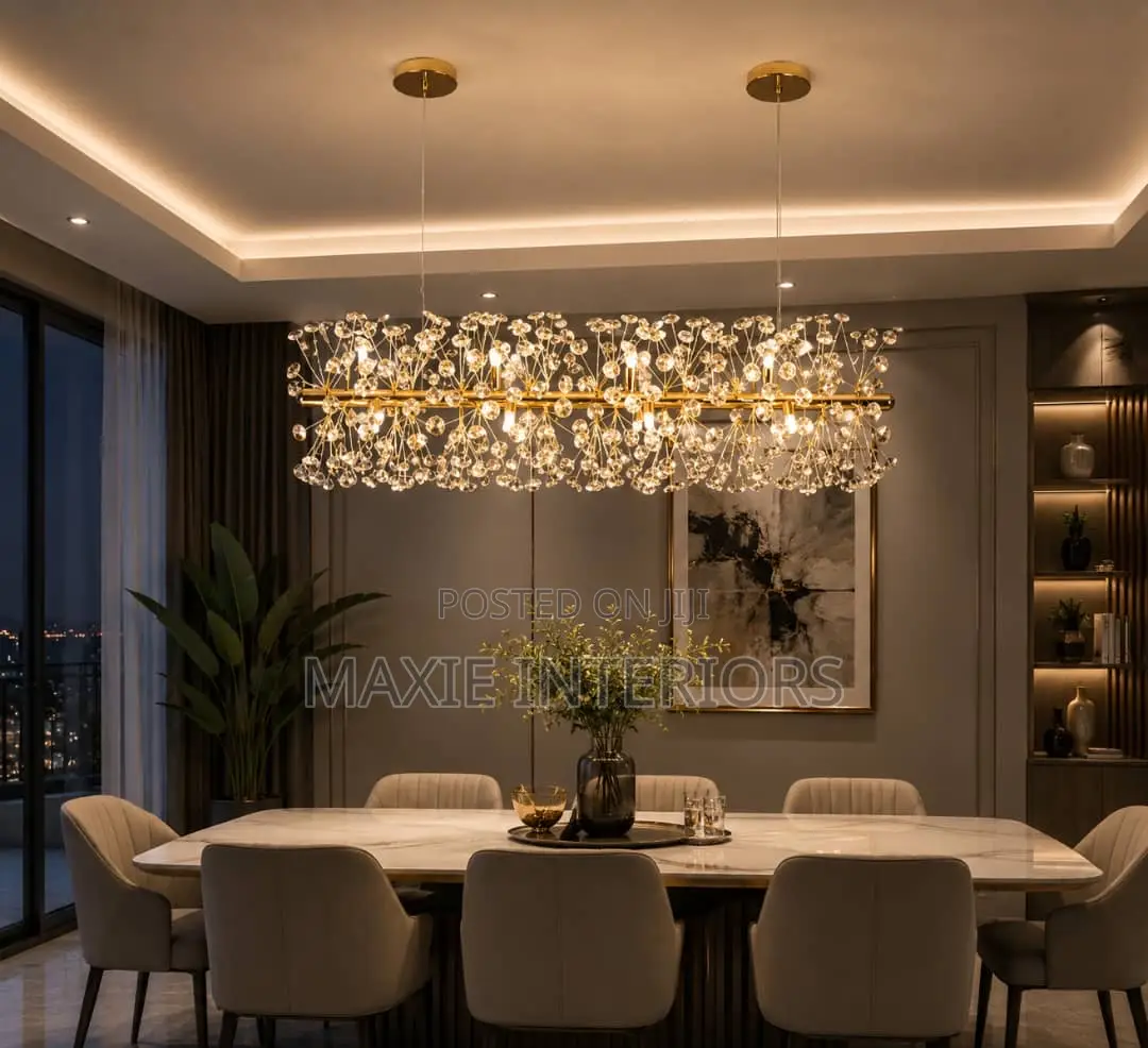 Luxury Dinning and Kitchen Crystal Ceiling Dropping Chandelier Light