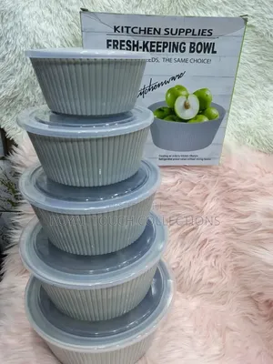 4-Piece Fresh-Keeping Bowl Set With Lids – Stylish Food Storage Bowls