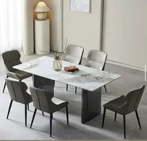 Classic Dining by 6 With Marble Top