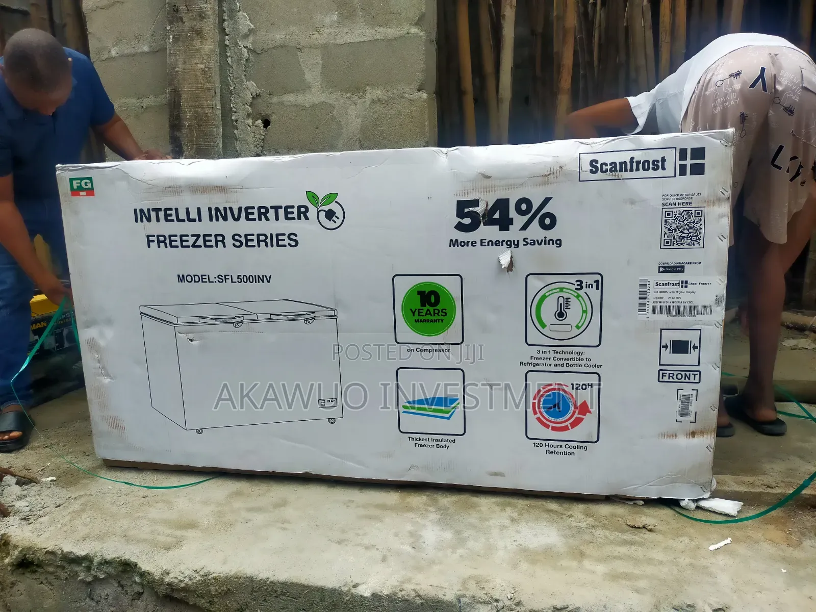 Scanfrost Inverter Freezer 500 Liters