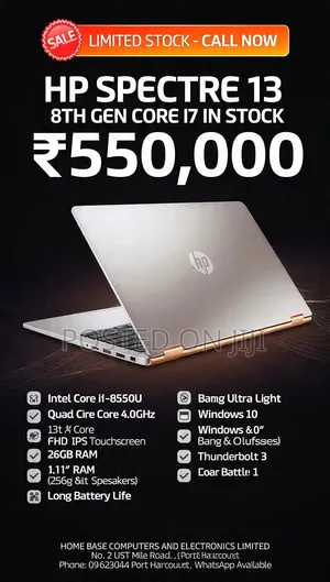 Laptop HP Spectre 13 8GB Intel Core i7 SSD 256GB