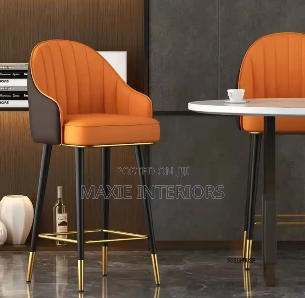 Modern High Restaurant, Kitchen, Bar Stools