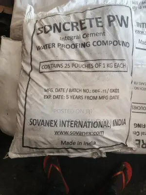 SConcrete PW Integral Cement Waterproofing Compound Sovanex , India.