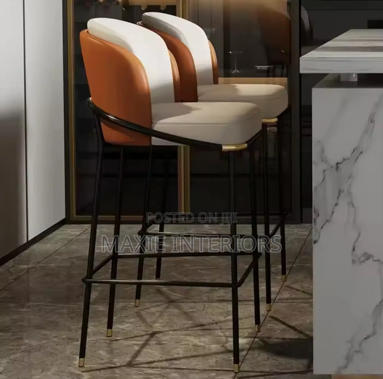 Modern High Restaurant, Kitchen, Bar Stools