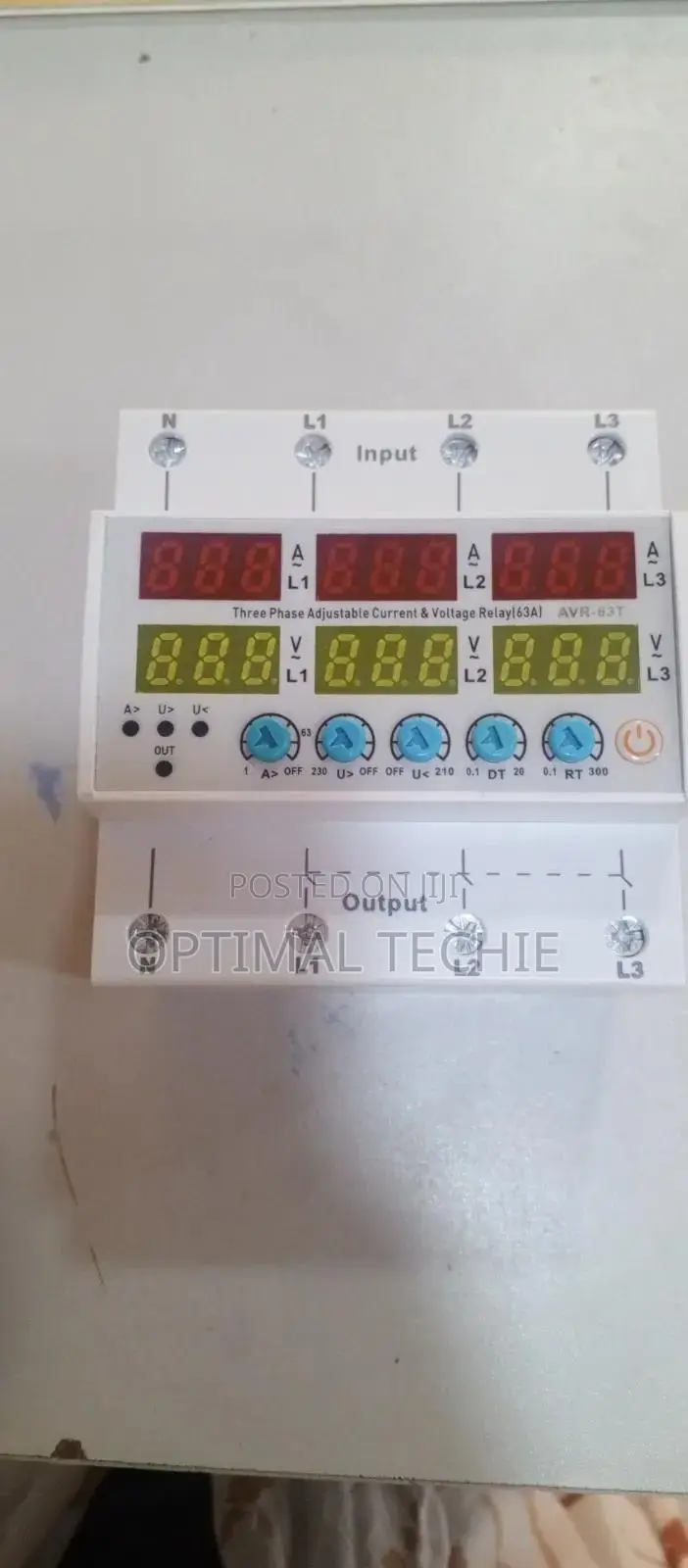 Three Phase Current and Voltage Protection Relay