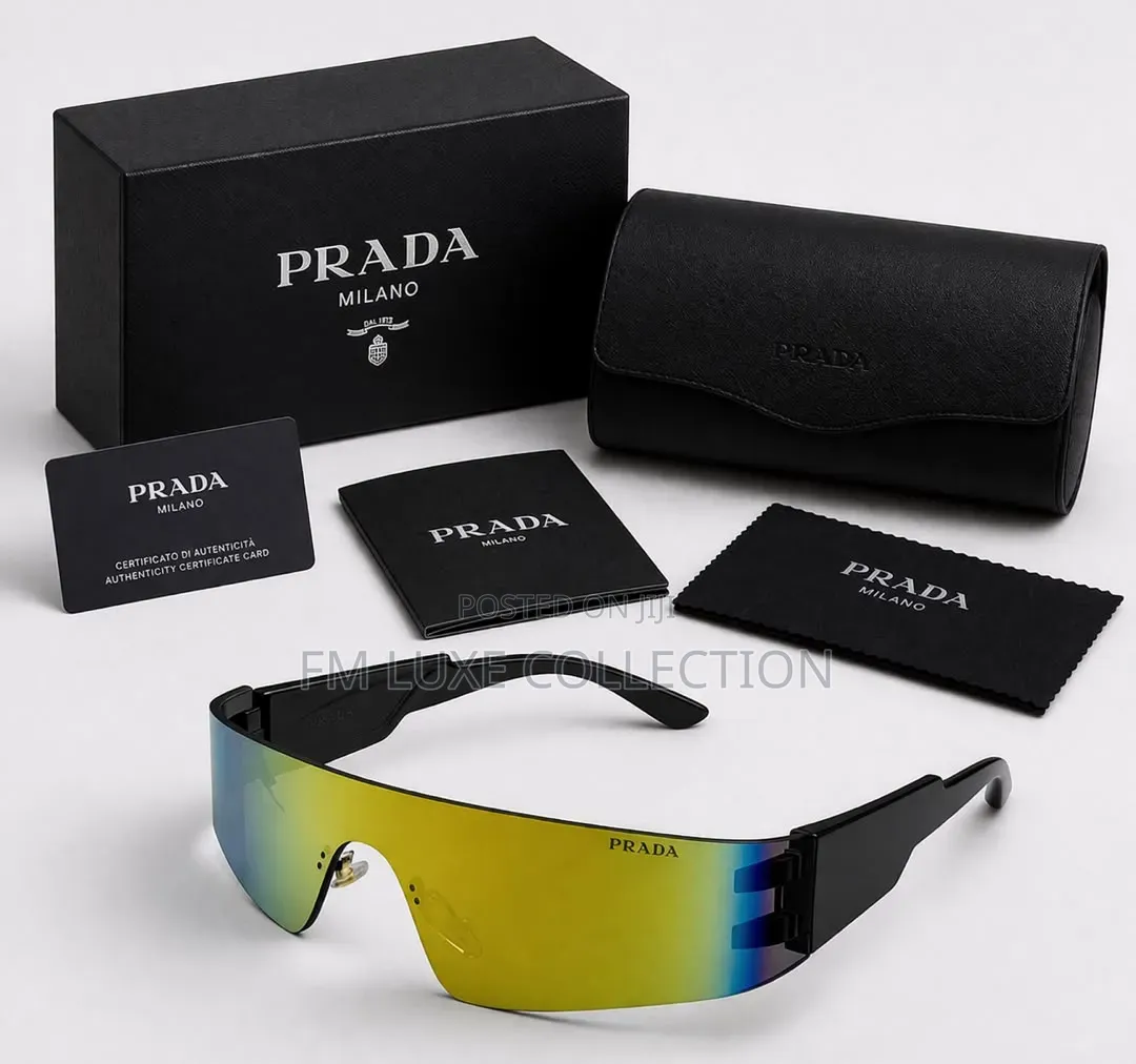 Rimless Gold Frame Sun Glasses