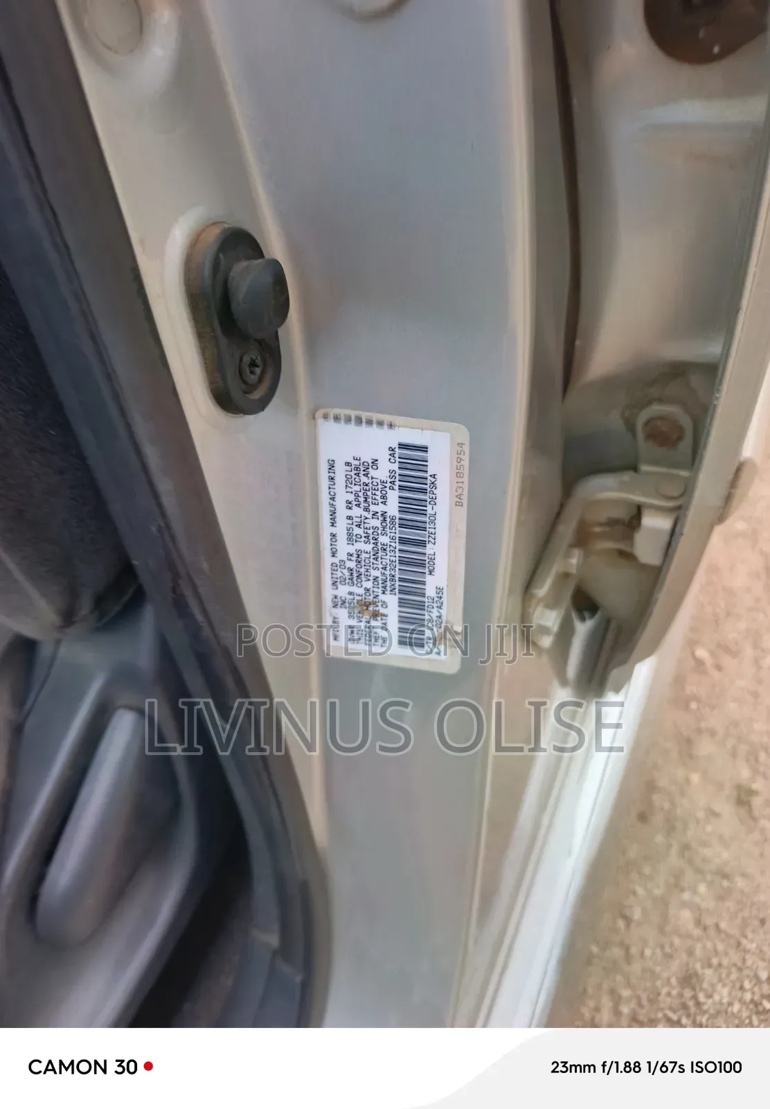 Toyota Corolla 2005 Silver