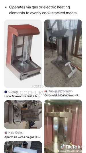 Industrial Local Fabricated Sharwama Machine 2 Burner
