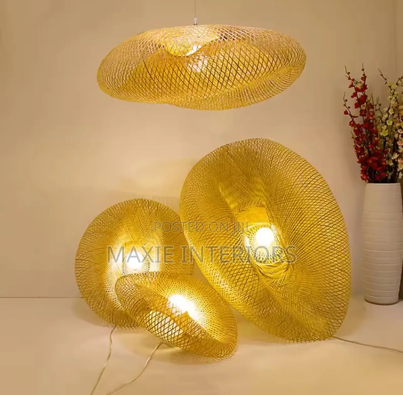 Handmade Rattan Woven Pendant Light