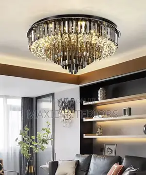 Crystal Ceiling Chandelier for Living Room Modern Home Decor Lamp