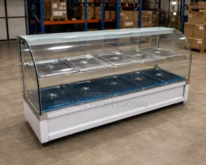 High Quality Curved Glass 5 Plate Imported Food Warmer Up and Down