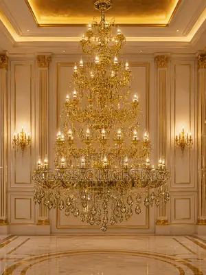 Luxury Large Crystal Chandelier - Modern LED Candle Chandelier