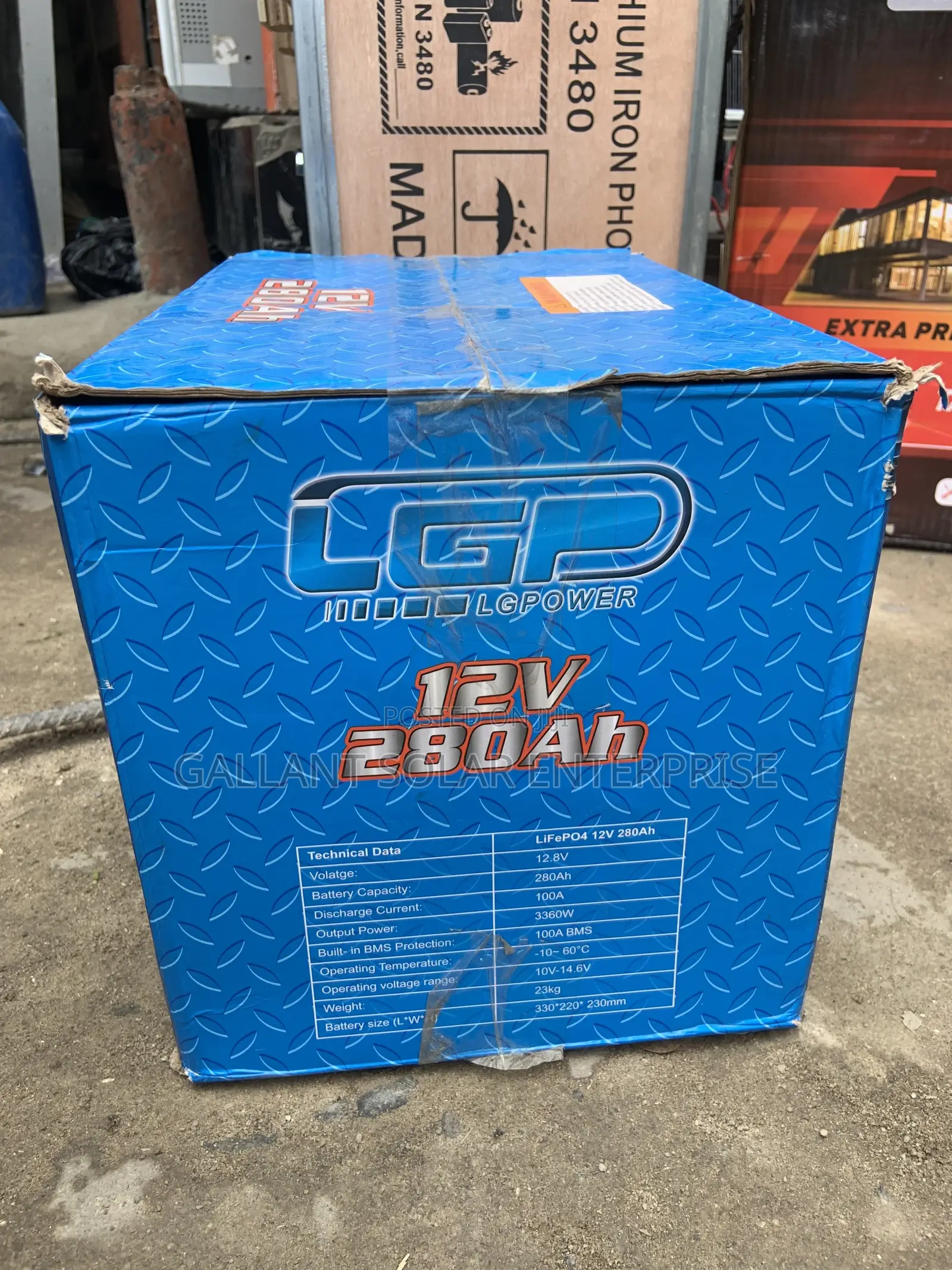 LGP Lithium Battery 12v 280Ah