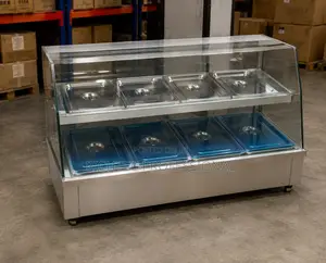 High Quality 4 Plate Food Warmer Up and Down Display