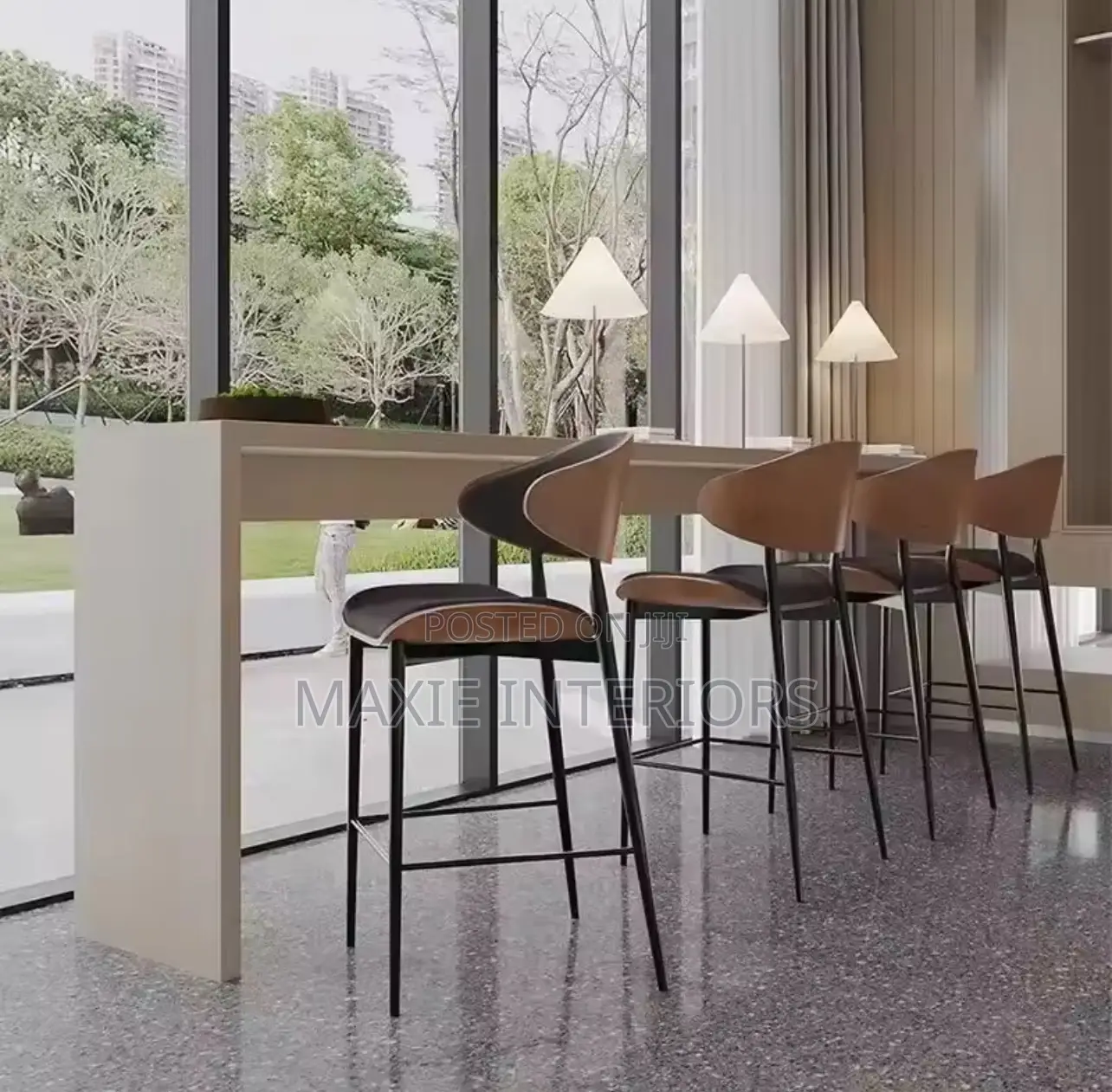 Comfortable Modern Designer Relaxing Nordic Bar Stools