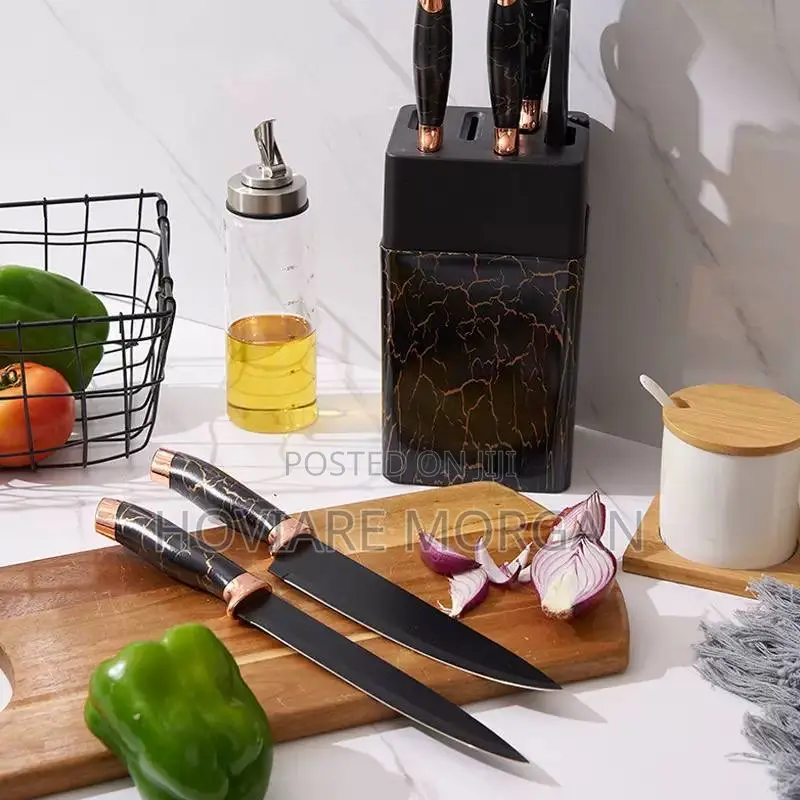 7pcs Marble Pattern Knife Set