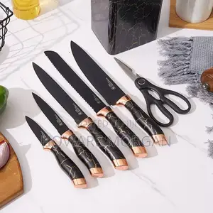 7pcs Marble Pattern Knife Set