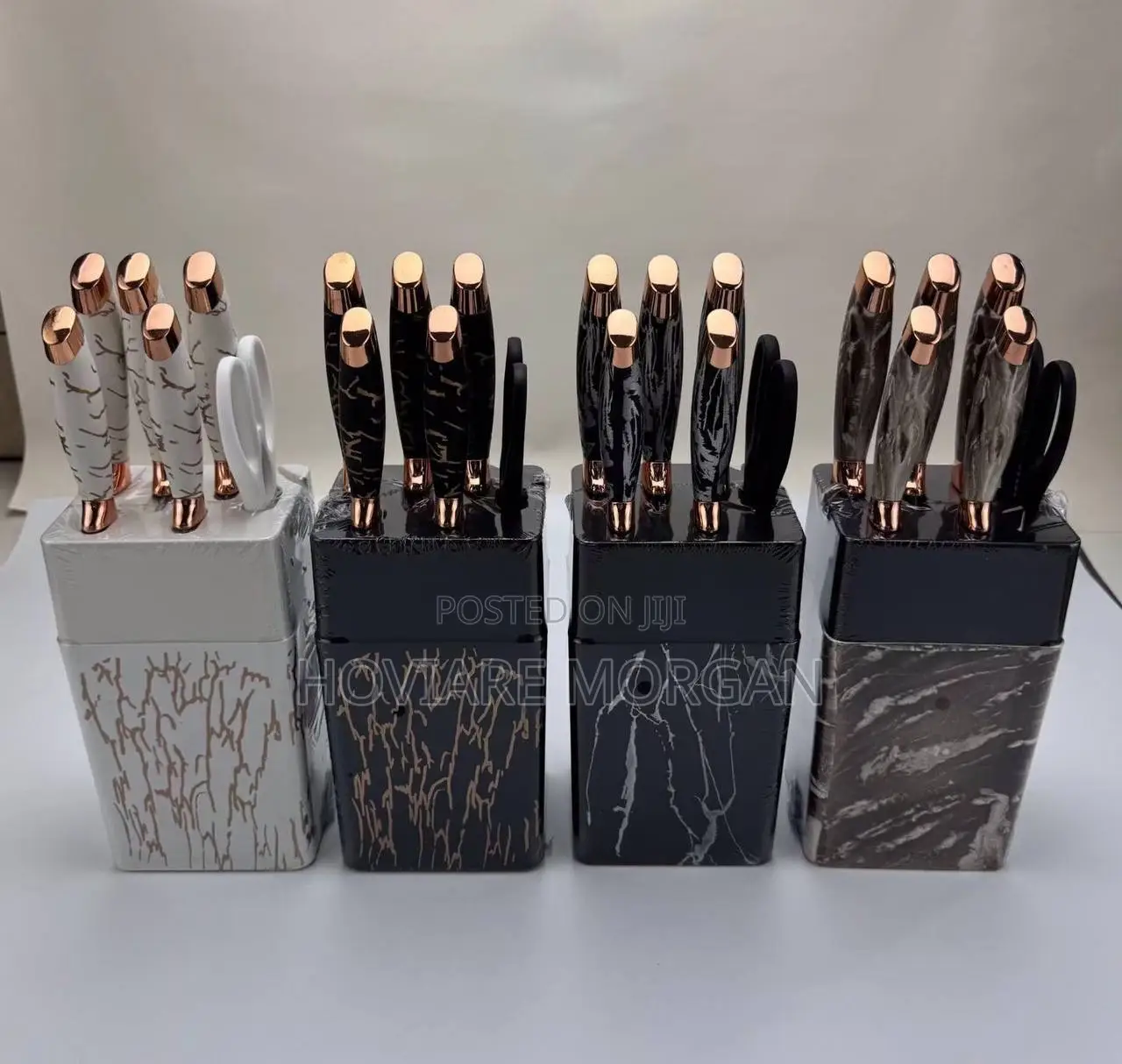 7pcs Marble Pattern Knife Set