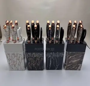 7pcs Marble Pattern Knife Set