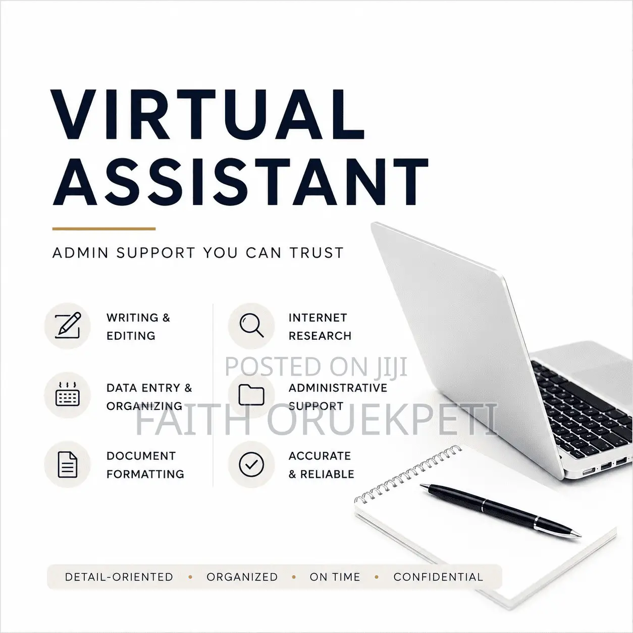 Virtual Assistant | Writing, Editing, Data Entry and Admin Support