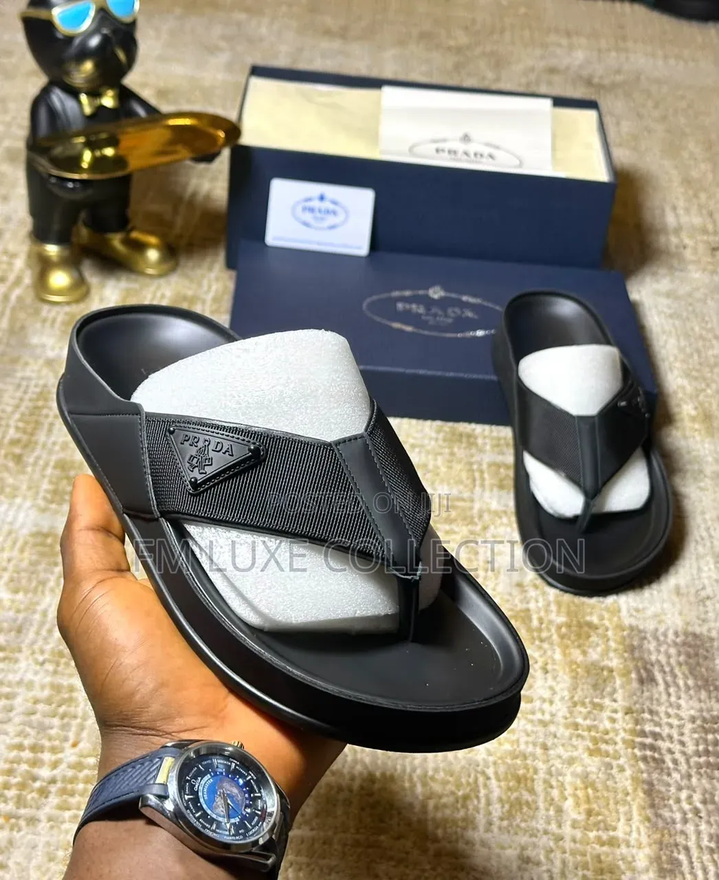 Luxury Prada Men Slippers/Slide