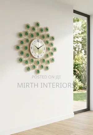 Green Decorative Clock