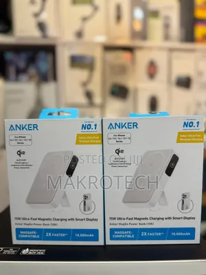Anker Power Bank MagGo 10000mAh Qi2 Certified 15W Portable Charger