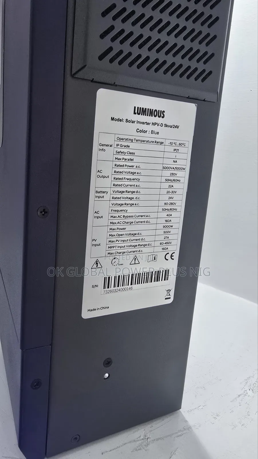 Luminous 5kva/24v Hybrid Inverter