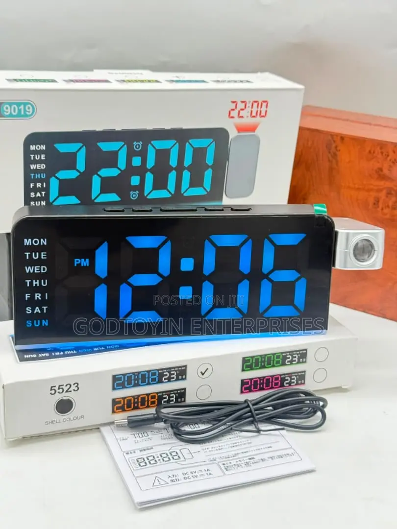 Digital LED Alarm Clock With Projector