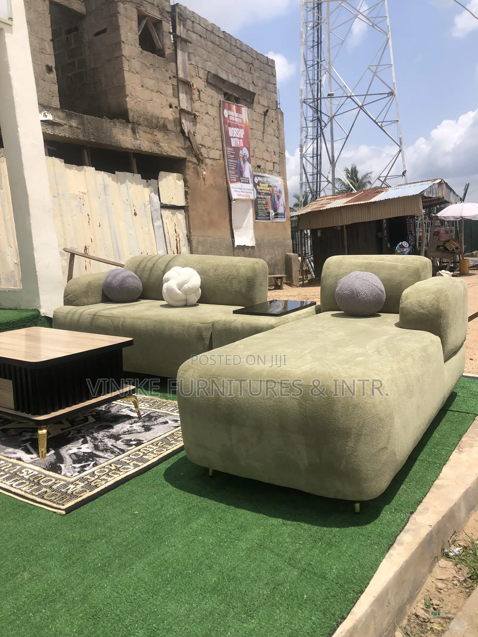 5 Seater Coffee Table Side Table L Shape Modern Couch