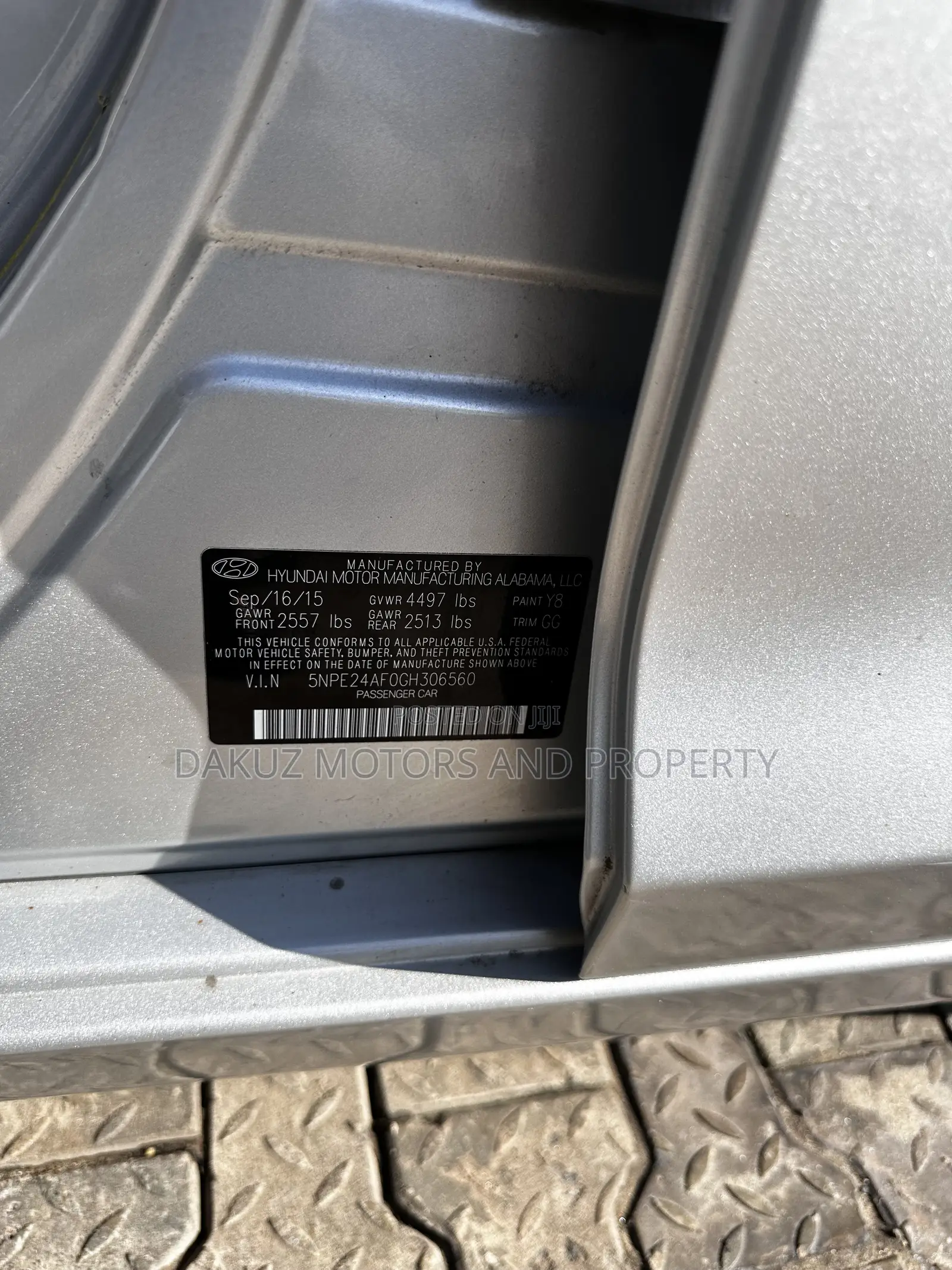 Hyundai Sonata 2016 Silver