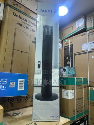 Maxi Tower Fan With Remote - Bladeless Oscillating Standing