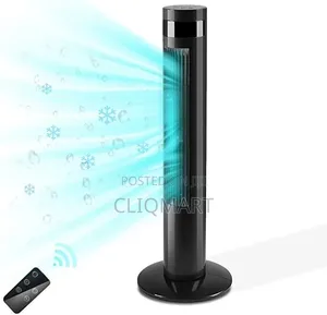 Maxi Tower Fan With Remote - Bladeless Oscillating Standing