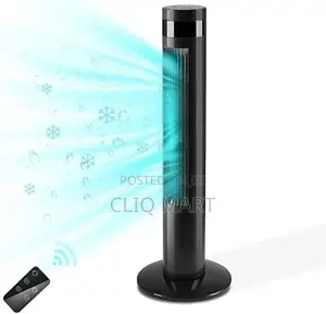 Maxi Tower Fan With Remote - Bladeless Oscillating Standing