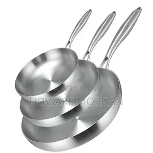 Quality Stainless Steel Uncoated Nonstick Fry Pan