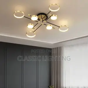 Modern Pendant Light LED Nordic Lamp Gold Black Hanging Chandelier