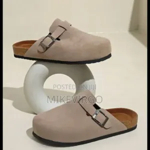 Handmade Birkenstock Suede Half Shoe