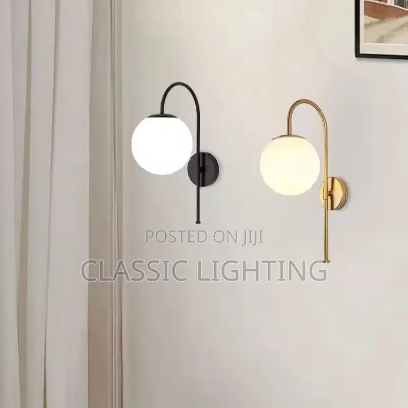 Modern Simple LED Wall Lamps Creative Glass Ball Wall Light