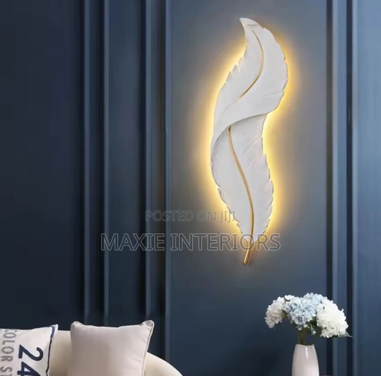White Feather LED Wall Lamps