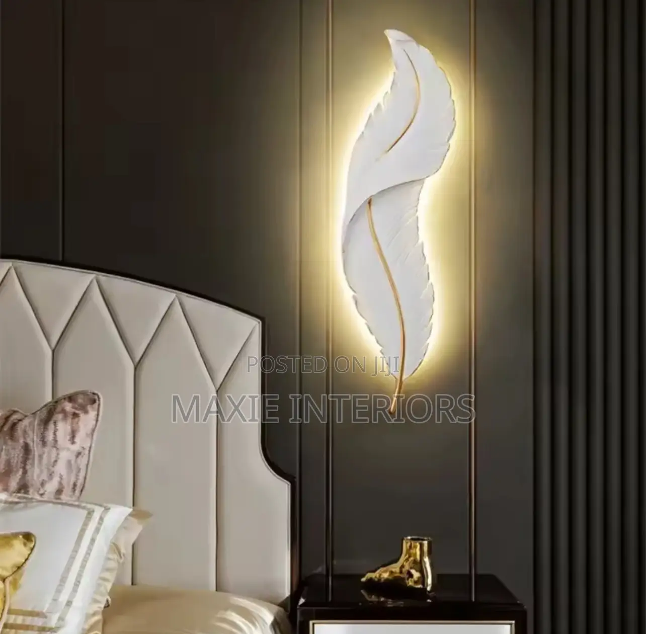 White Feather LED Wall Lamps