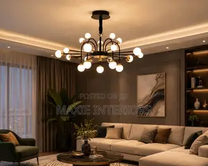 Nordic Large Chandeliers Magic Bean Molecular Lamp for Living Room