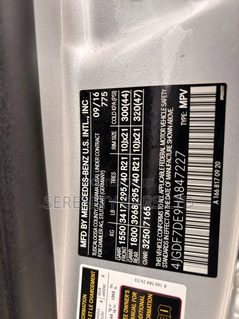 Mercedes-Benz GLS-Class GLS550 4Matic 2017 Silver