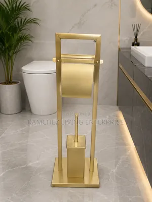 Luxury Gold Bathroom Accessory Stand