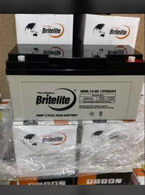 Britelite Solar Dry Cycle Agm Battery 65ah 12v