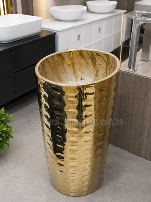 Luxury Gold Freestanding Wash Basin