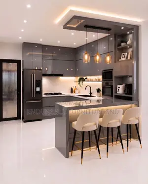 Upgrade Your Kitchen With Stylish Cabinets and Matching Chairs,