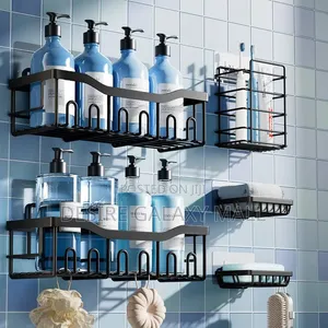 XVIP AFFORDABLE 5 in 1 Bathroom Corner Rack