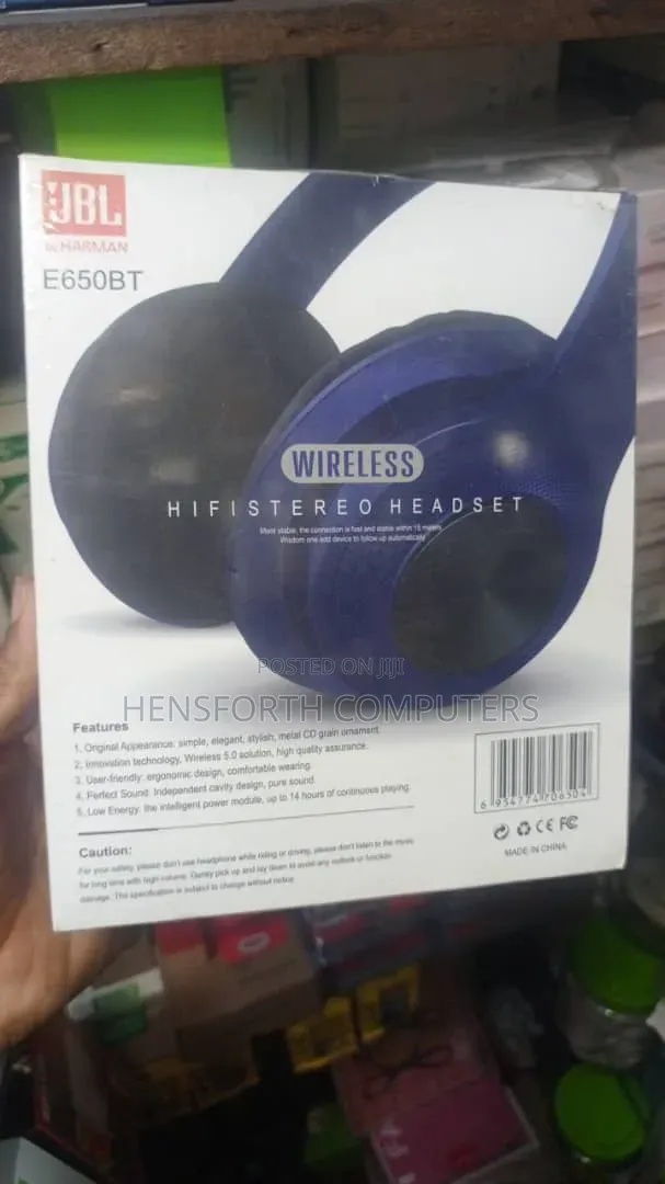 JBL Harman E650bt Wireless HiFi Stereo Headset