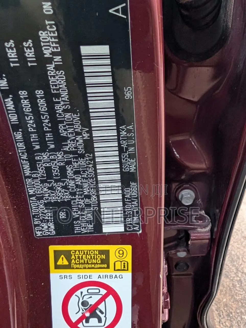 Toyota Highlander 2016 Maroon